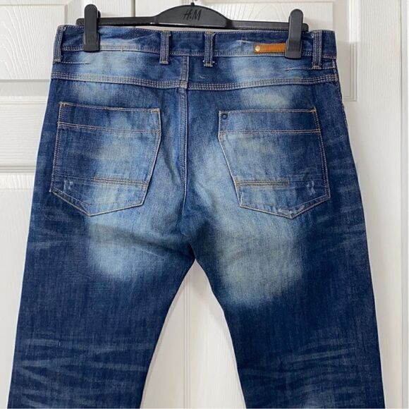 H&M Mens Blue Jeans(Size 33/32) - Picture 4 of 8